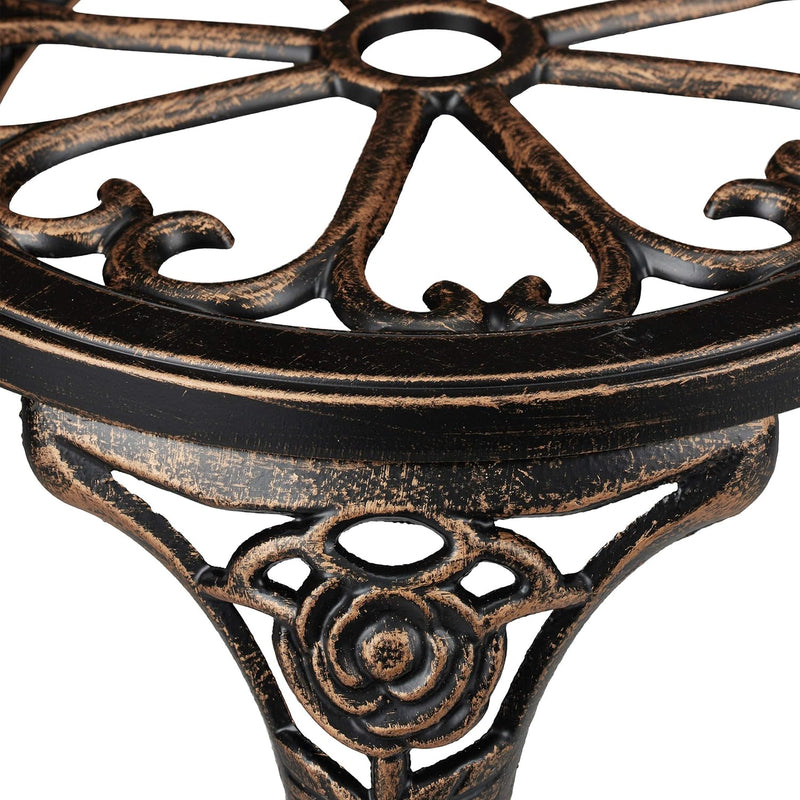 Garden Bench 2-Seater Balcony Patio Aluminium Cast Iron