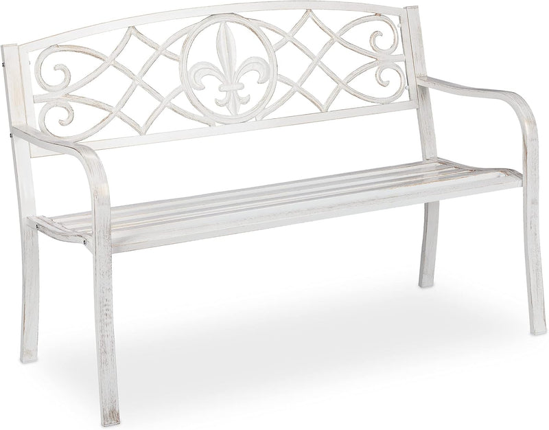 Garden Bench 2 Seater Made of Metal Cast