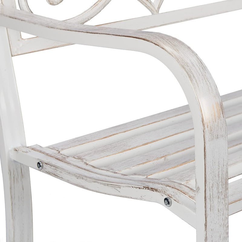 Garden Bench 2 Seater Made of Metal Cast