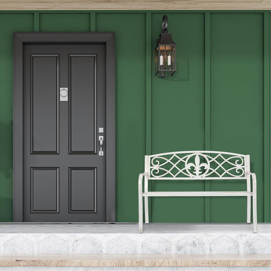 Garden Bench 2 Seater Made of Metal Cast