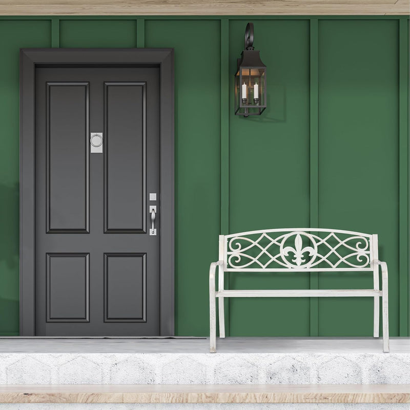 Garden Bench 2 Seater Made of Metal Cast
