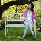 Garden Bench 2 Seater Made of Metal Cast