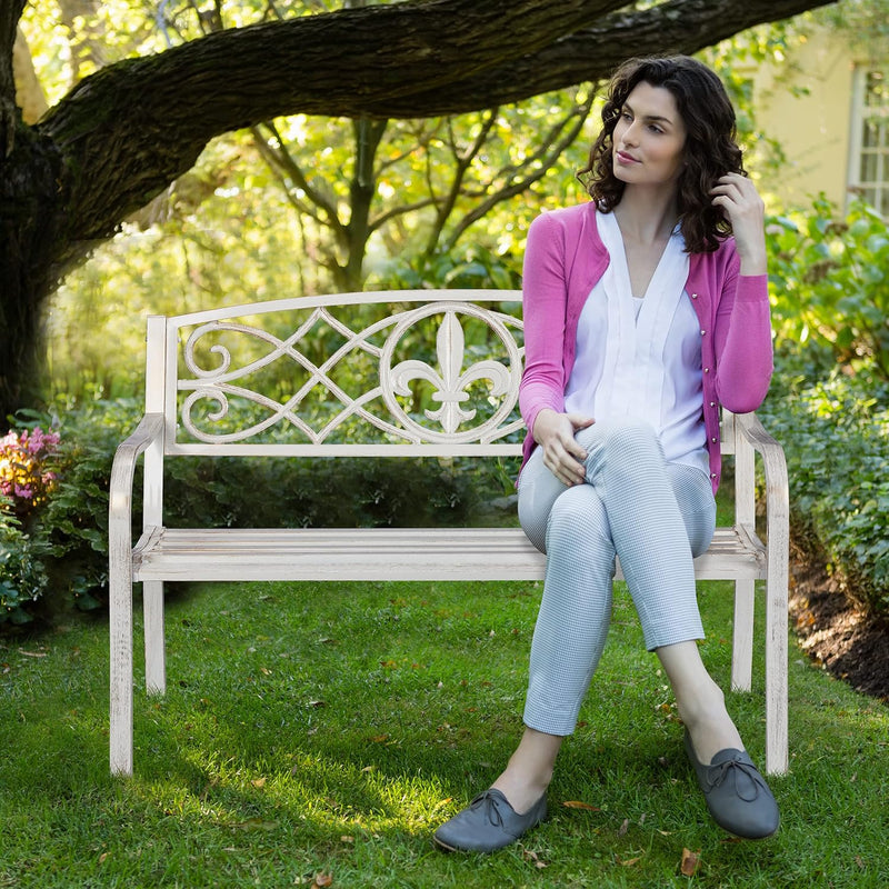 Garden Bench 2 Seater Made of Metal Cast