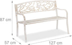 Garden Bench Bird Design 2 Seater Vintage
