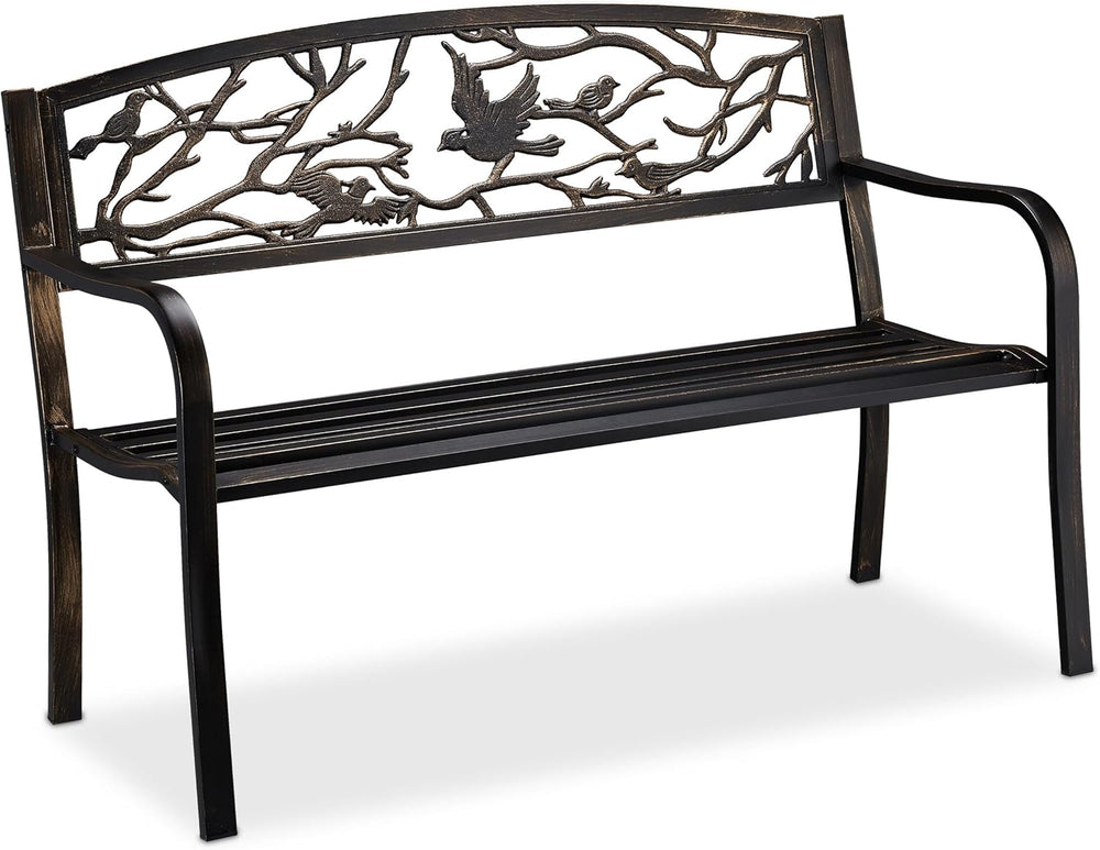 Garden Bench Bird Design 2 Seater