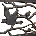 Garden Bench Bird Design 2 Seater Vintage