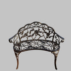 Garden Bench Metal Aluminium Rose
