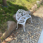 Garden Bench Metal Aluminium Rose