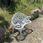 Garden Bench Metal Aluminium Rose