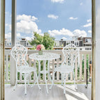 Garden Bistro Set 3-Piece Table 2 Chairs Antique