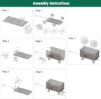 Garden Carts Wagon 650 Lbs Capacity