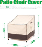 Garden Chair Covers Lounge Rocking Adirondack (2 Pack)
