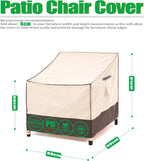 Garden Chair Covers Lounge Rocking Adirondack (2 Pack)