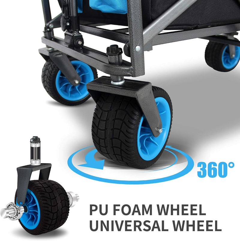 Garden Collapsible Wagon All-Terrain Trolley