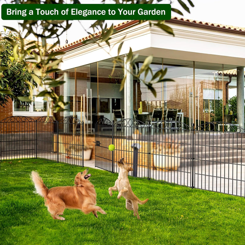 12 Panel No Dig Decorative Garden Fence