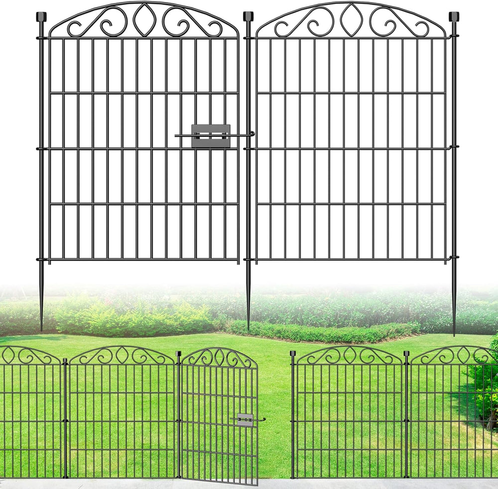 12 Panel No Dig Decorative Garden Fence