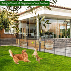 Garden Fence 12 Panel 76.2CM H X 7