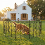 Garden Fence 5 Panels 81CM H X 56CM