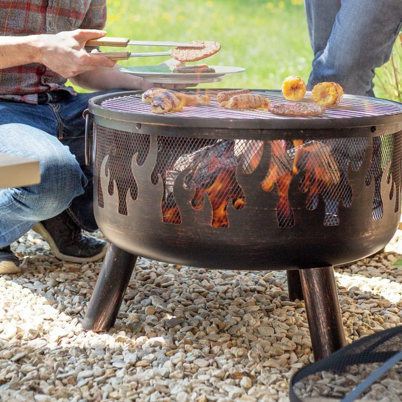 Garden Fire Pit Classic Wildfire Steel Firebowl