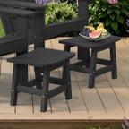 Garden Footstools Hdps Outdoor Ottomans 136KG (Set of 2)