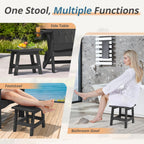 Garden Footstools Hdps Outdoor Ottomans 136KG (Set of 2)