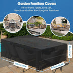 Garden Furniture Covers Waterproof Oxford Fabric