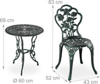 Garden Furniture Set 3 Pieces Round Table 2