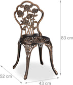 Garden Furniture Set 3 Pieces Round Table 2