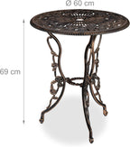 Garden Furniture Set 3 Pieces Round Table 2