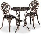 Garden Furniture Set 3 Pieces Round Table 2