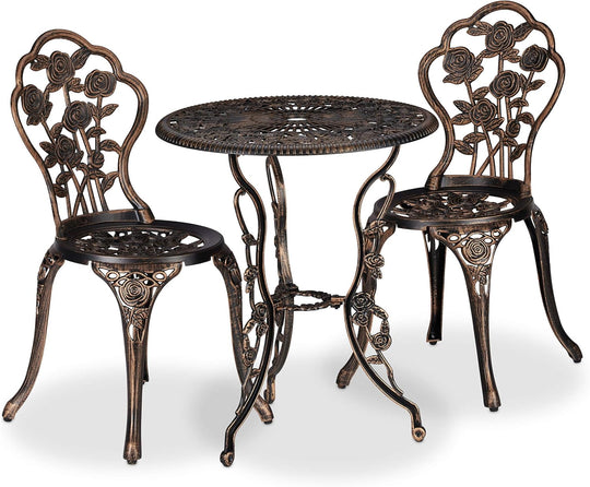 Garden Furniture Set 3 Pieces Round Table 2