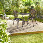 Garden Furniture Set 3 Pieces Round Table 2