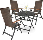 Garden Furniture Set Modena 1 Round Glass Topped