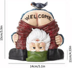 Garden Gnomes Ornaments-Garden Gnome Statue Funny Waterproof