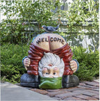 Garden Gnomes Ornaments-Garden Gnome Statue Funny Waterproof
