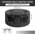 Garden Heavy Duty Table Covers Round with Air