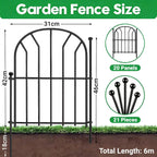 Garden Home 0.65mx25m Border Fence 3.5MM Wire Diameter