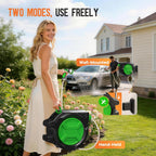 Garden Hose Reel 2-In-1 Wall Mounted Portable Auto