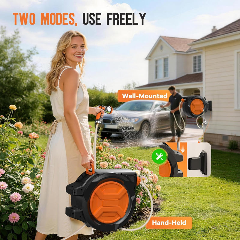 Garden Hose Reel 1 2" X 30+2m Retractable
