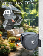Garden Hose Reel Kit with Tap Splitter