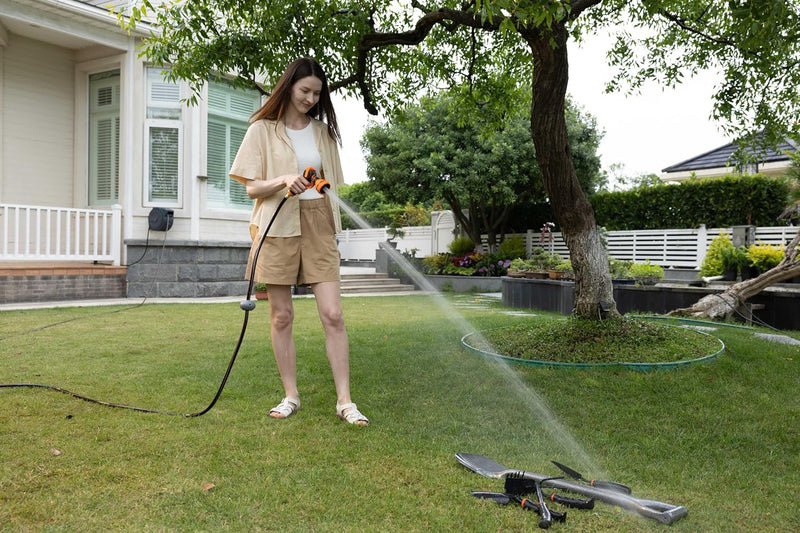 Garden Hose Reel Kit with Tap Splitter