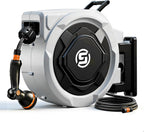 Garden Hose Reel Wall Mounted 25m+2m Retractable Pipe