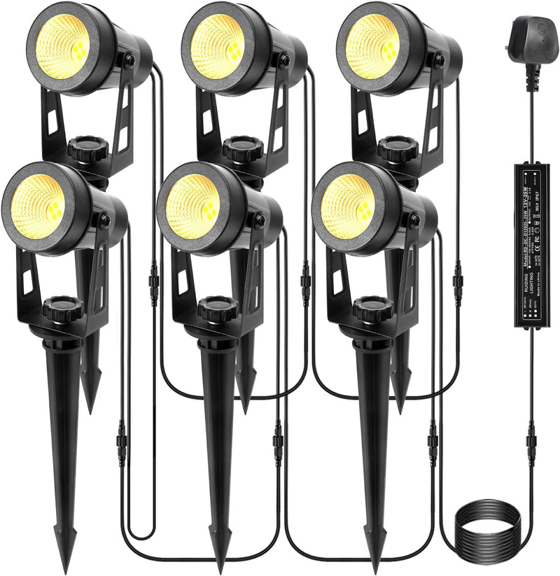 Garden Lights Mains 27m 8-In-1 LED