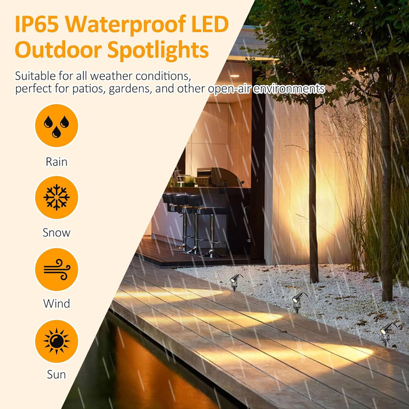 Garden Lights Mains 27m 8-In-1 LED