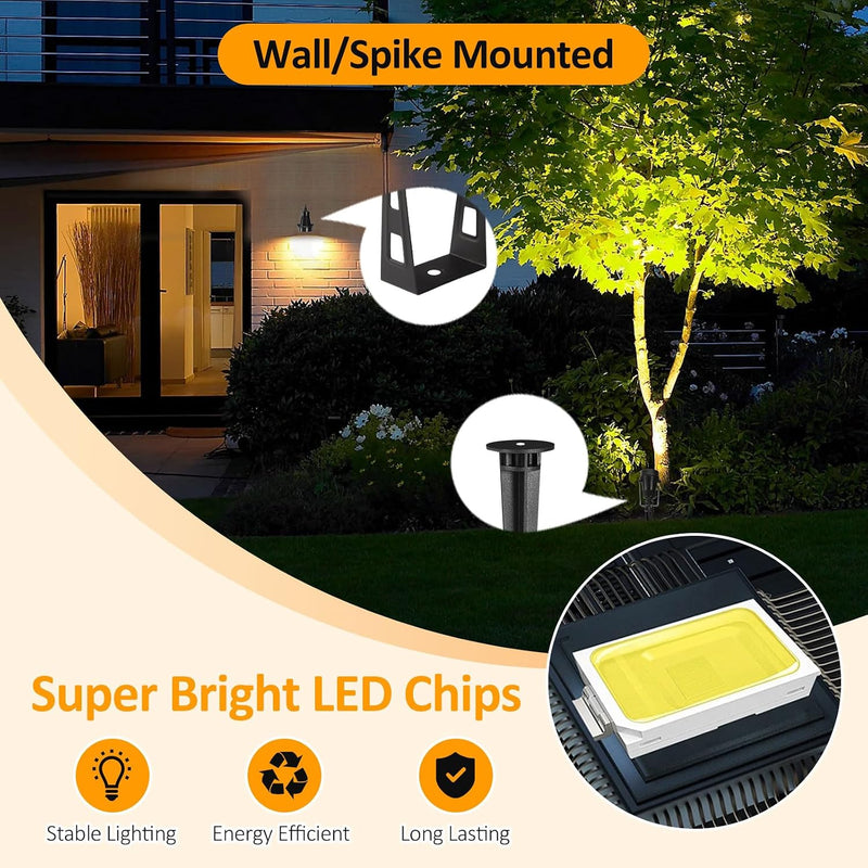 Garden Lights Mains 27m 8-In-1 LED