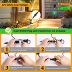 Garden Lights Mains 27m 8-In-1 LED