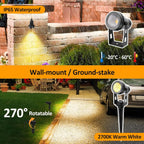 Garden Lights Mains 27m 8-In-1 LED