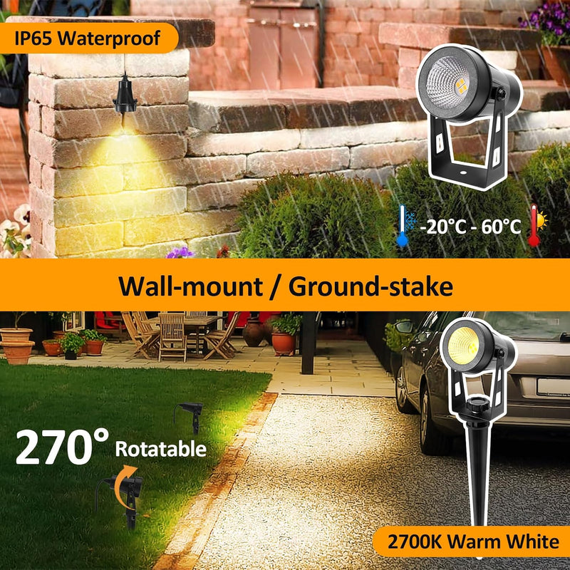 Garden Lights Mains 27m 8-In-1 LED