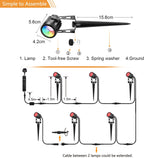 Garden Lights Mains Bs Plug Extendable
