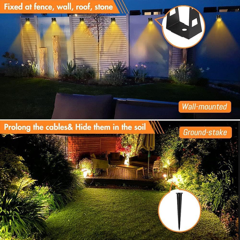 Garden Lights Mains Bs Plug Extendable